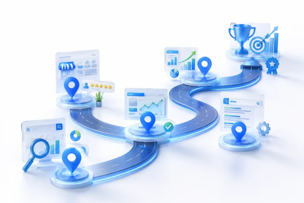 Month-by-month local SEO roadmap for Aurora businesses